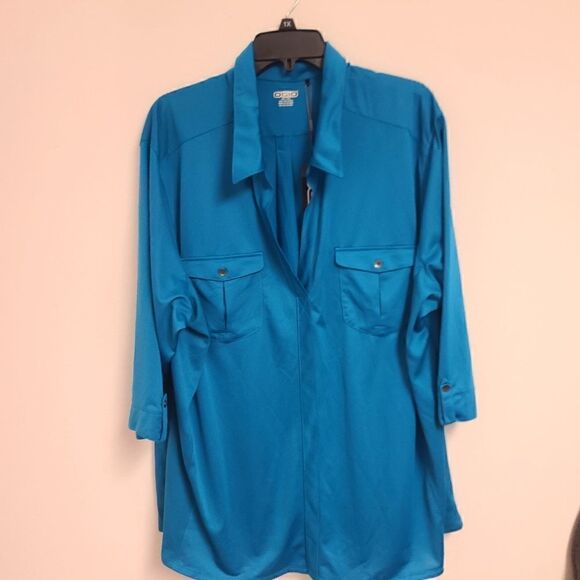 Ogio ¾ Sleeve Collared Athletic Top Size 4XL - NWT - Picture 1 of 3